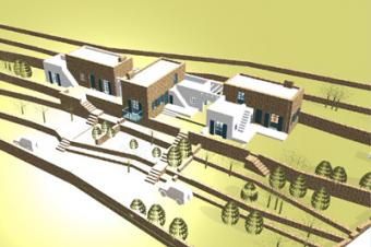 traditional design Houses Tilos
